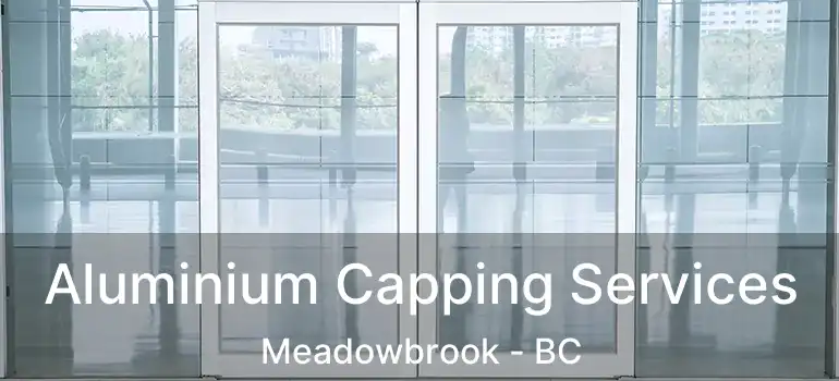  Aluminium Capping Services Meadowbrook - BC
