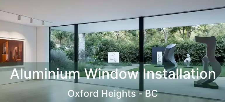  Aluminium Window Installation Oxford Heights - BC