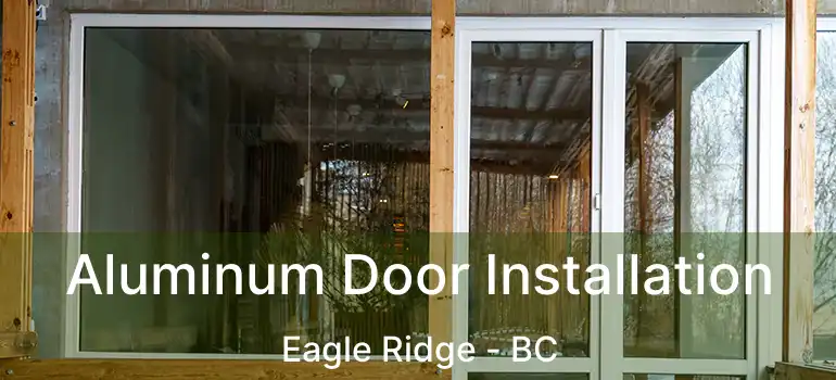  Aluminum Door Installation Eagle Ridge - BC