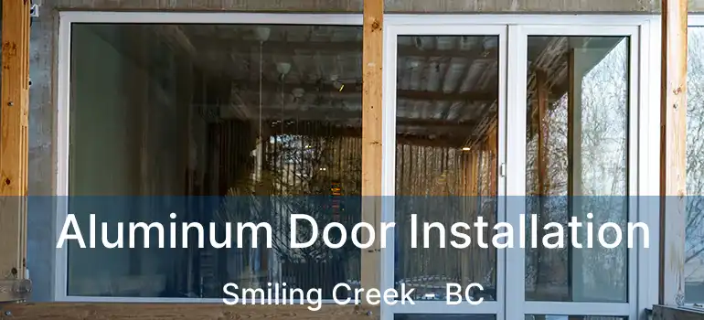  Aluminum Door Installation Smiling Creek - BC