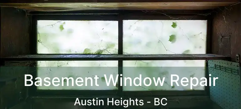  Basement Window Repair Austin Heights - BC