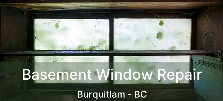  Basement Window Repair Burquitlam - BC