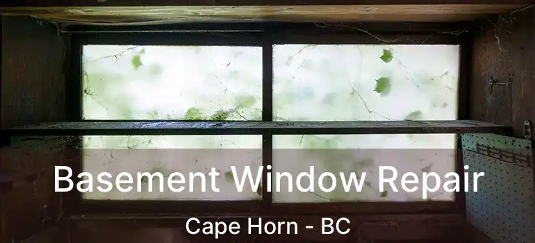 Basement Window Repair Cape Horn - BC