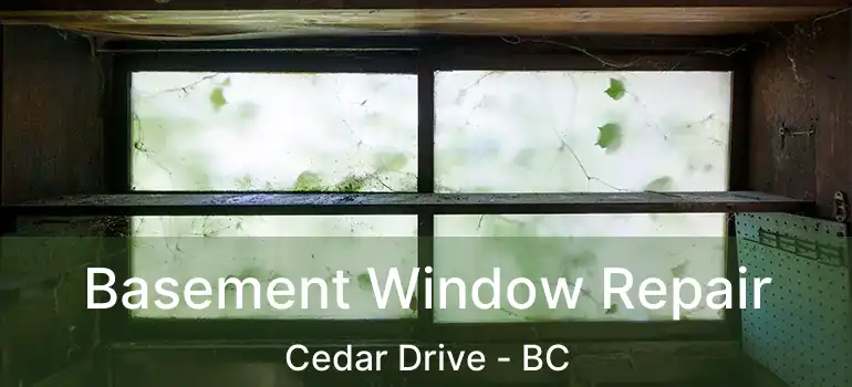  Basement Window Repair Cedar Drive - BC