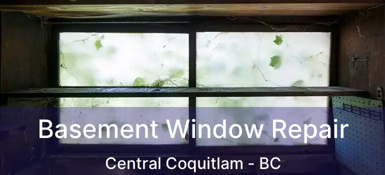  Basement Window Repair Central Coquitlam - BC