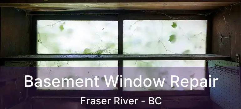  Basement Window Repair Fraser River - BC