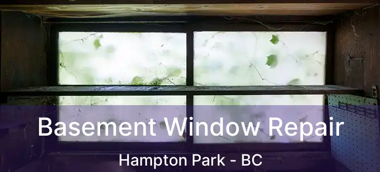  Basement Window Repair Hampton Park - BC