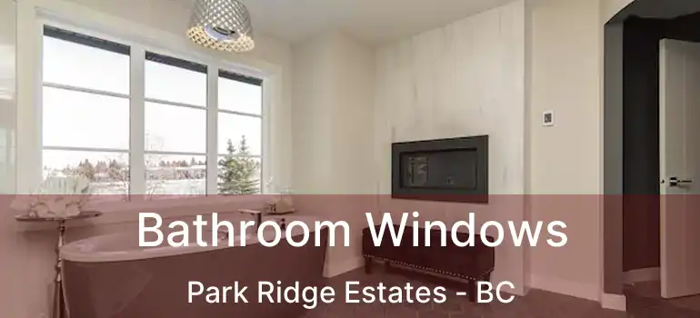  Bathroom Windows Park Ridge Estates - BC