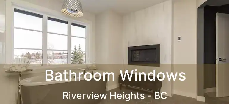  Bathroom Windows Riverview Heights - BC