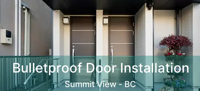  Bulletproof Door Installation Summit View - BC