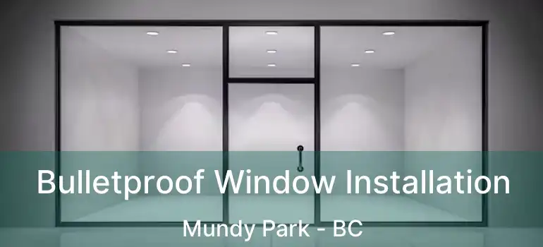  Bulletproof Window Installation Mundy Park - BC