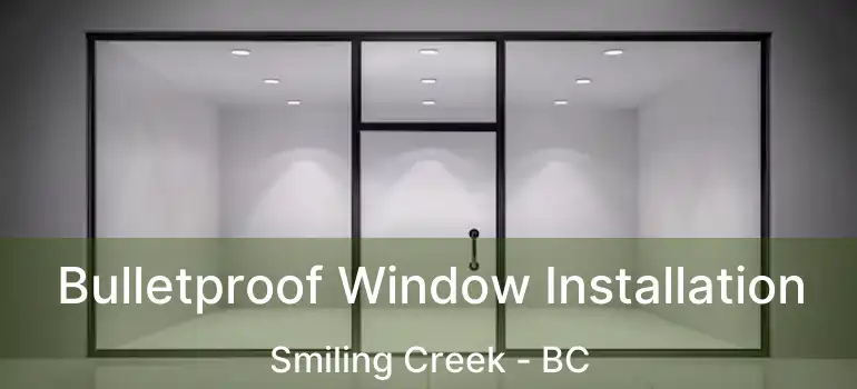  Bulletproof Window Installation Smiling Creek - BC