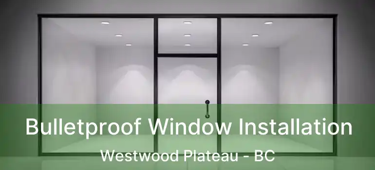  Bulletproof Window Installation Westwood Plateau - BC