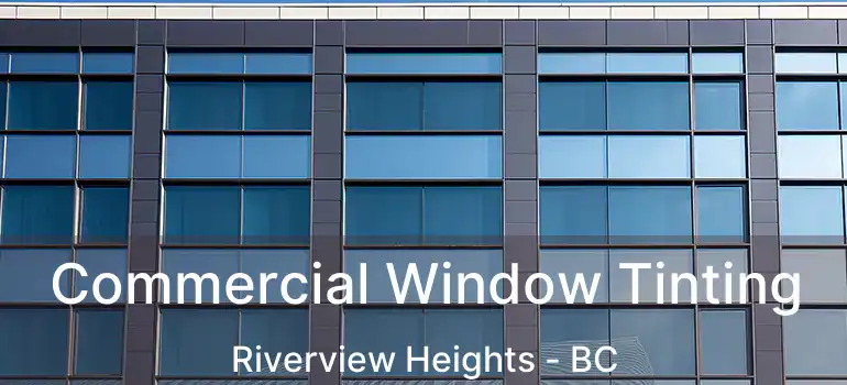  Commercial Window Tinting Riverview Heights - BC