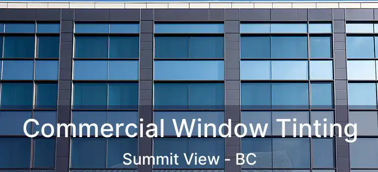  Commercial Window Tinting Summit View - BC