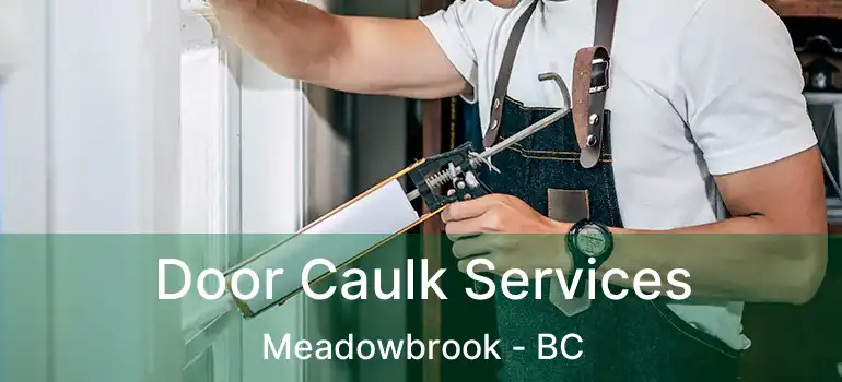  Door Caulk Services Meadowbrook - BC