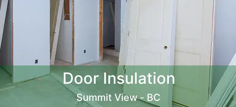  Door Insulation Summit View - BC