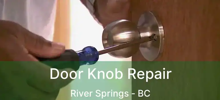  Door Knob Repair River Springs - BC