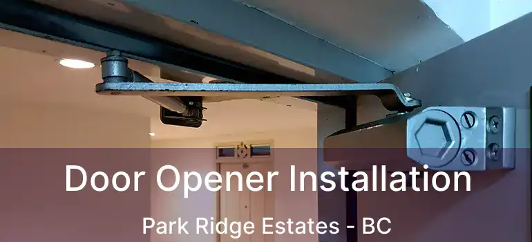 Door Opener Installation Park Ridge Estates - BC
