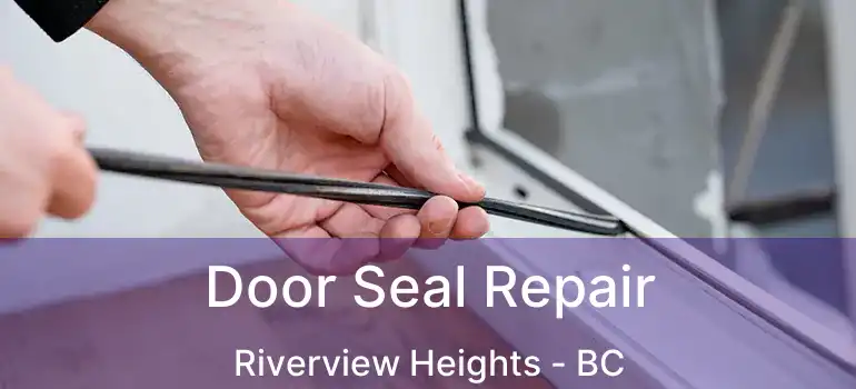  Door Seal Repair Riverview Heights - BC