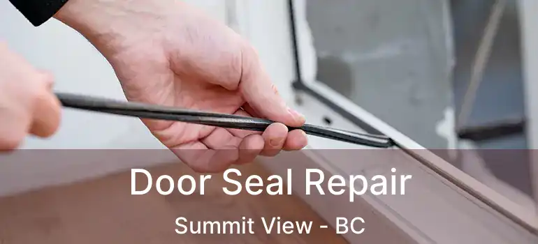  Door Seal Repair Summit View - BC
