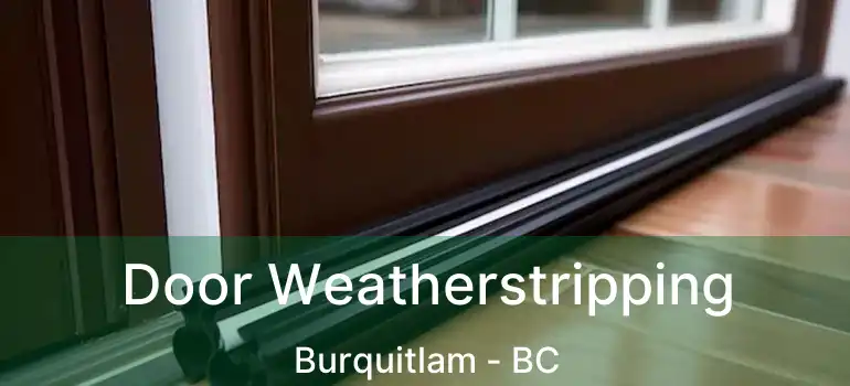  Door Weatherstripping Burquitlam - BC