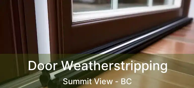  Door Weatherstripping Summit View - BC