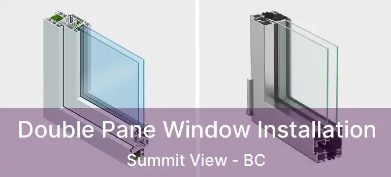  Double Pane Window Installation Summit View - BC