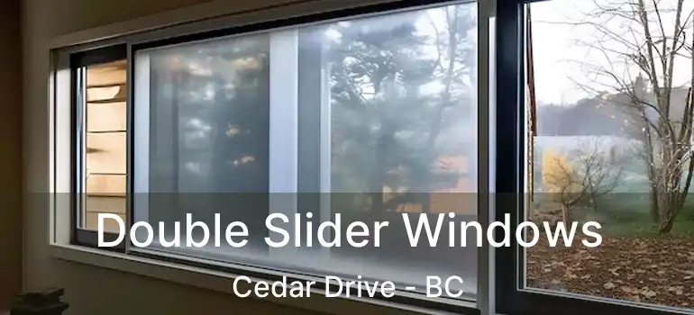 Double Slider Windows Cedar Drive - BC