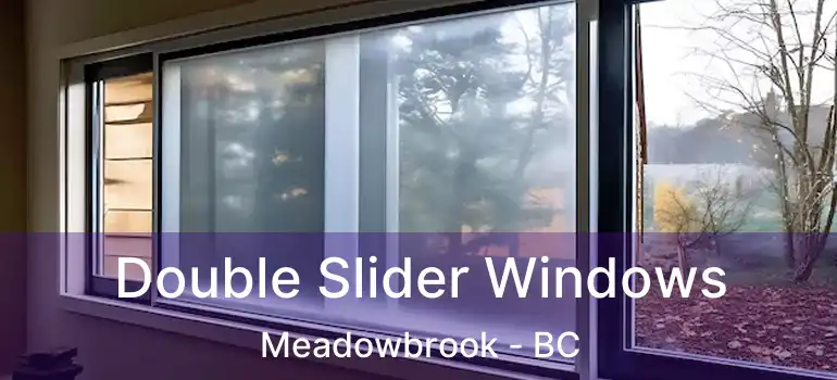  Double Slider Windows Meadowbrook - BC