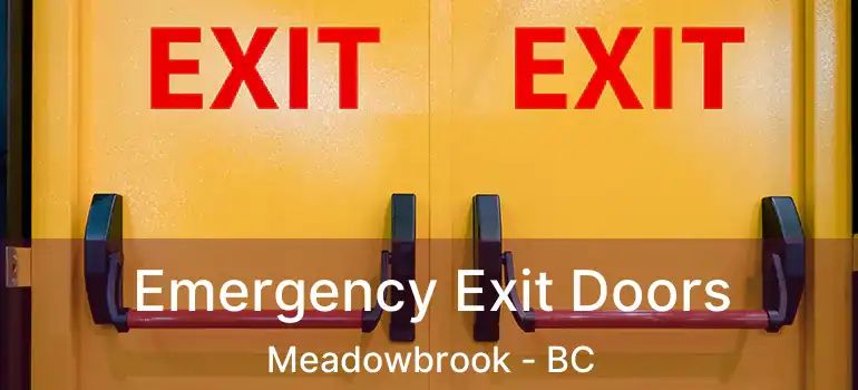  Emergency Exit Doors Meadowbrook - BC