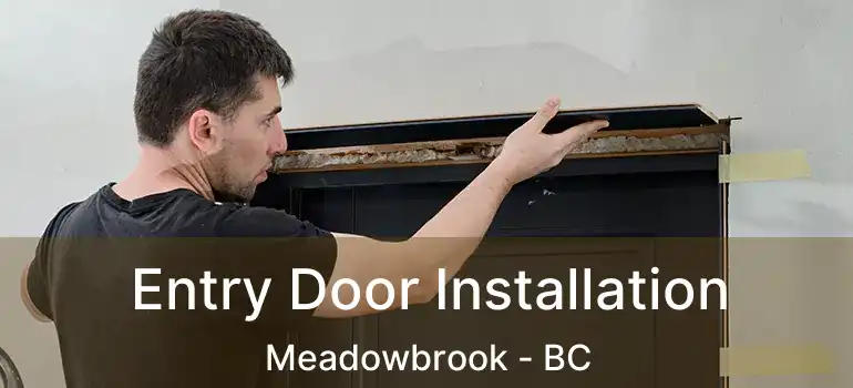  Entry Door Installation Meadowbrook - BC