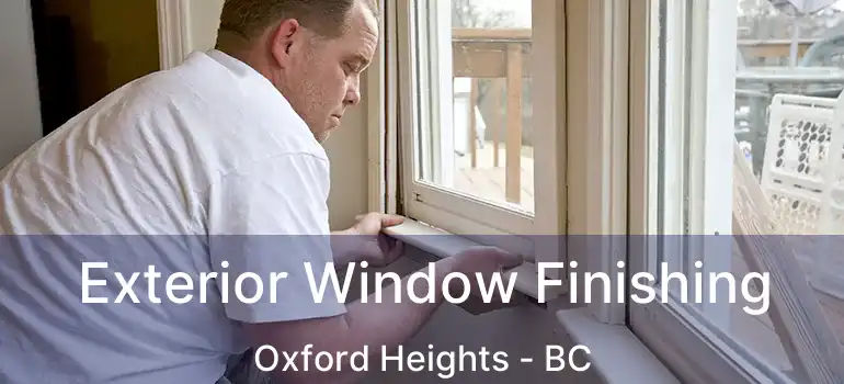  Exterior Window Finishing Oxford Heights - BC