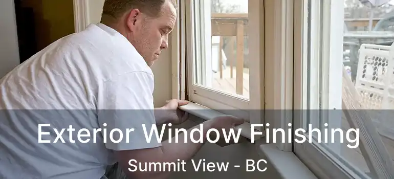  Exterior Window Finishing Summit View - BC