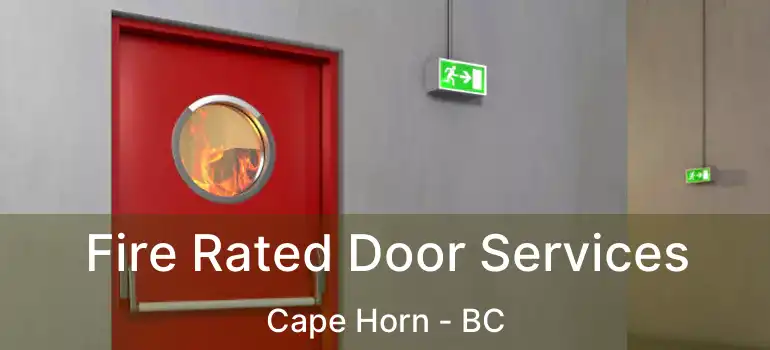  Fire Rated Door Services Cape Horn - BC
