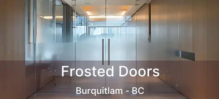 Frosted Doors Burquitlam - BC