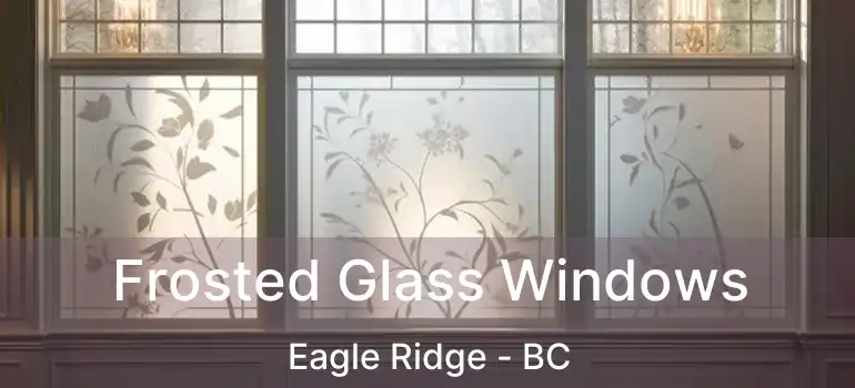  Frosted Glass Windows Eagle Ridge - BC