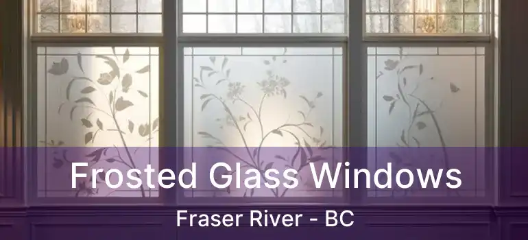  Frosted Glass Windows Fraser River - BC