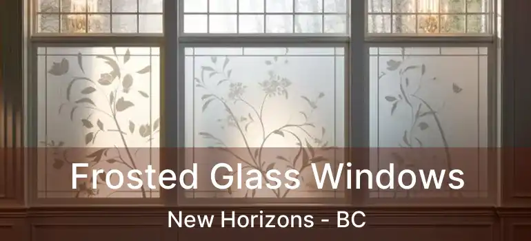  Frosted Glass Windows New Horizons - BC