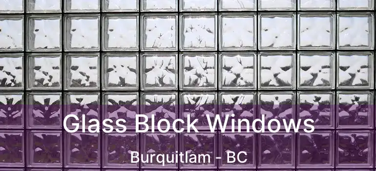  Glass Block Windows Burquitlam - BC