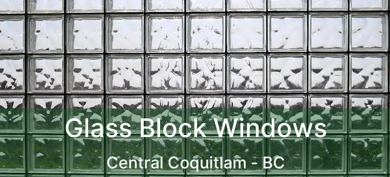  Glass Block Windows Central Coquitlam - BC