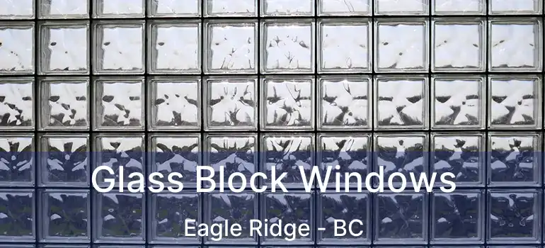  Glass Block Windows Eagle Ridge - BC