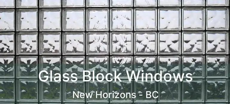  Glass Block Windows New Horizons - BC
