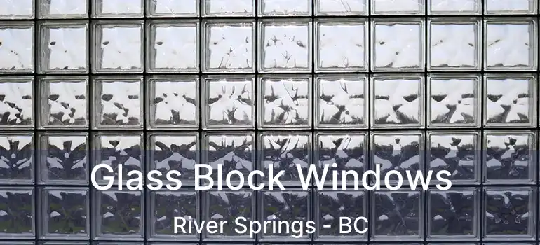  Glass Block Windows River Springs - BC