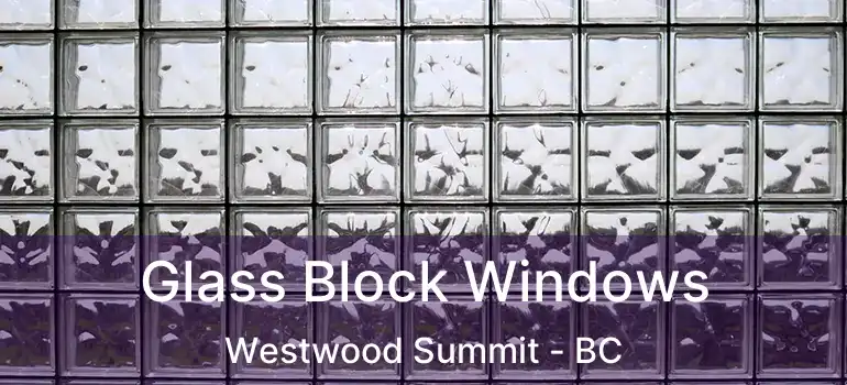  Glass Block Windows Westwood Summit - BC