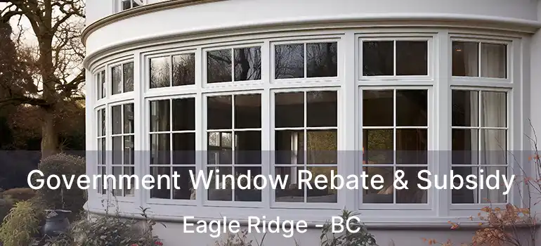 Government Window Rebate & Subsidy Eagle Ridge - BC