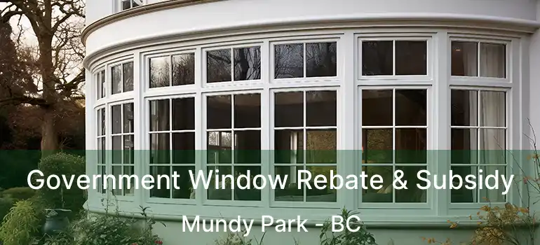  Government Window Rebate & Subsidy Mundy Park - BC