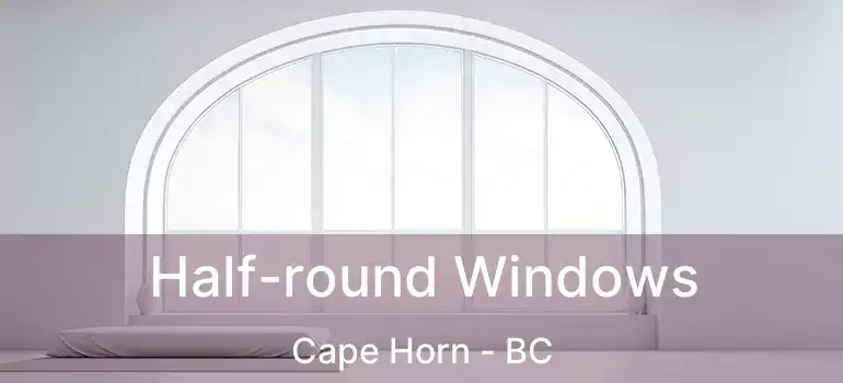  Half-round Windows Cape Horn - BC