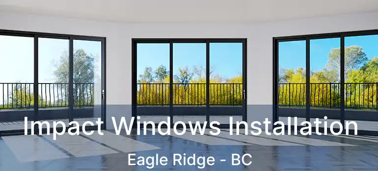  Impact Windows Installation Eagle Ridge - BC