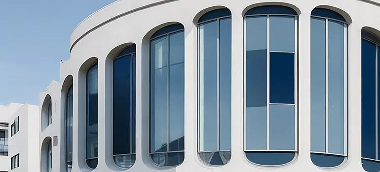 Geometric Window Curtains in Summit View, BC